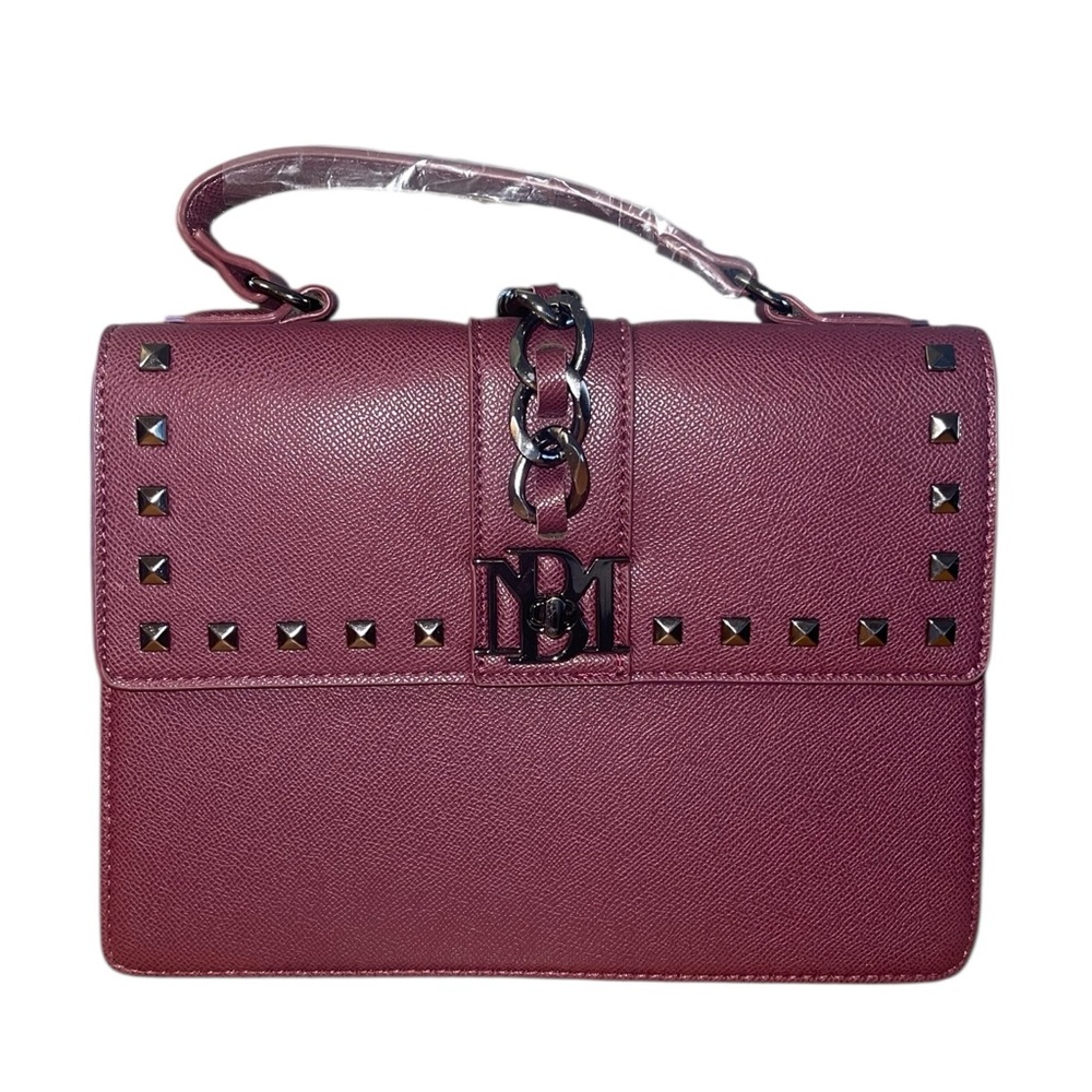 NWT-Badgley Mischka crossbody bag in Plumb. Letter lock, vegan leather - Picture 2 of 15